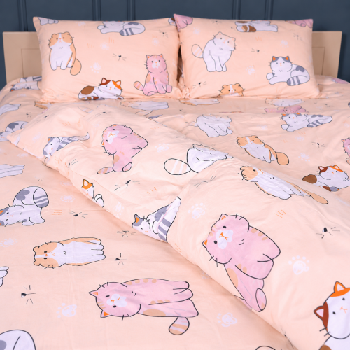 Комплект постільної білизни Ranforce Elite 17-0665 Cream Kittens - 4