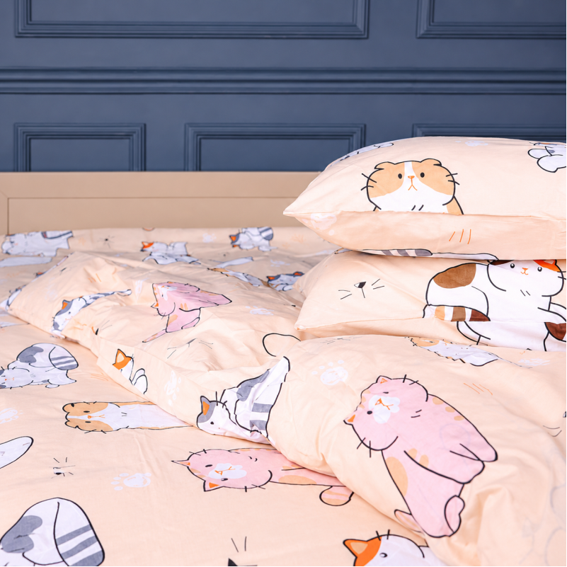 Простынь Бязь 17-0665 Cream Kittens