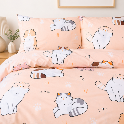 Комплект постільної білизни Ranforce Elite 17-0665 Cream Kittens - 2