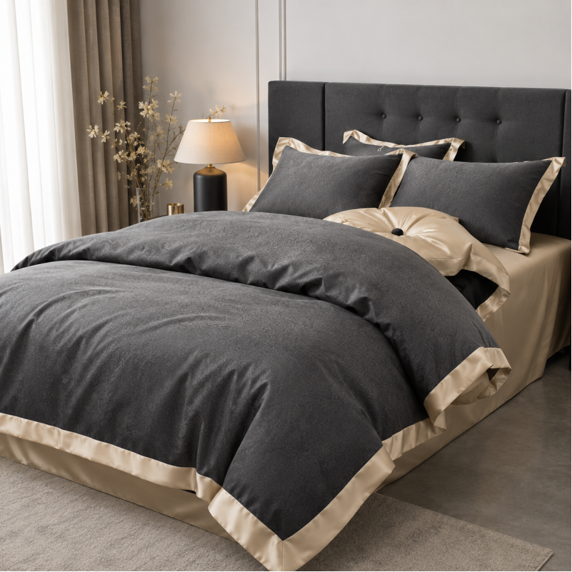 Комплект постільної білизни Tencel Elements Black Pearl
