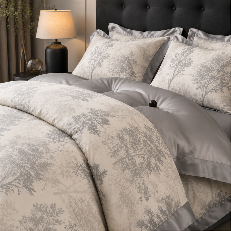 Комплект постільної білизни Tencel Elements Forest Pearl - 1