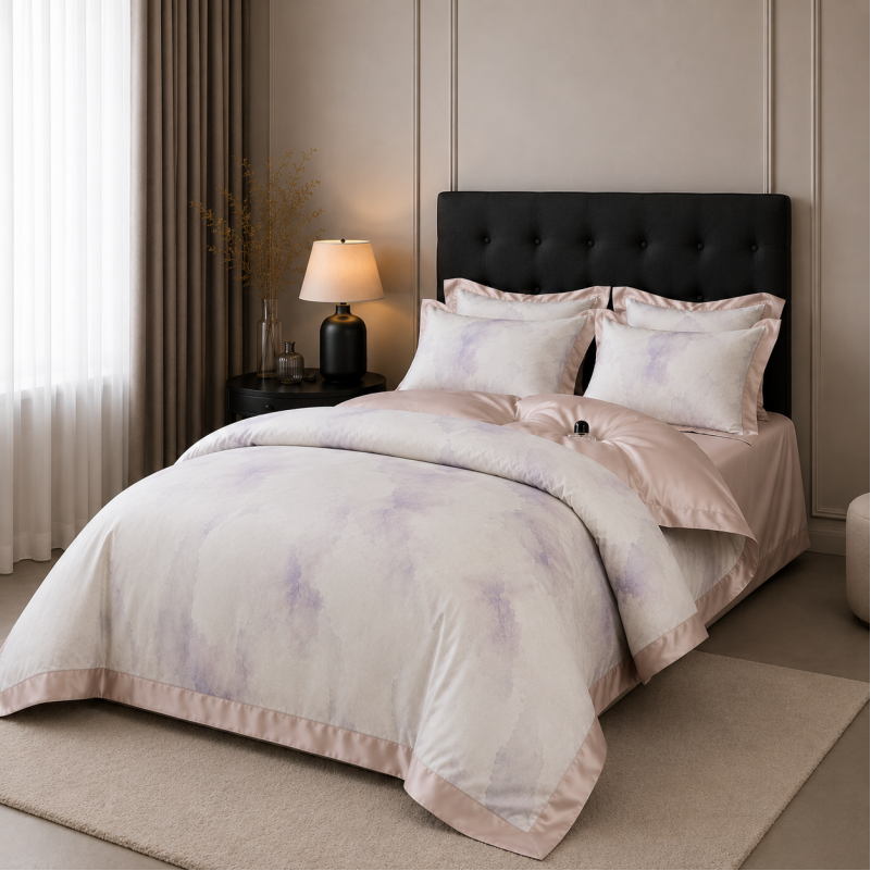 Комплект постільної білизни Tencel Elements Pink Pearl