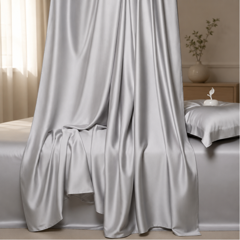 Комплект постільної білизни Tencel Lumi gray - 4