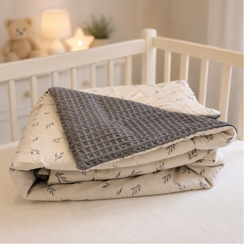 Детский плед №045 Poplin Waffle 03 Animals - 4