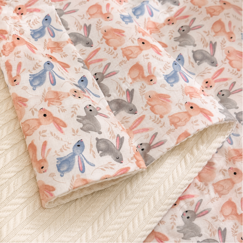 Детский плед №066 Premium Pique 07 Rabbits - 1