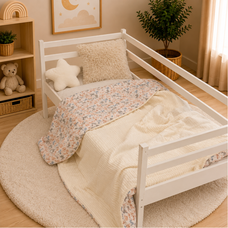 Детский плед №066 Premium Pique 07 Rabbits - 4
