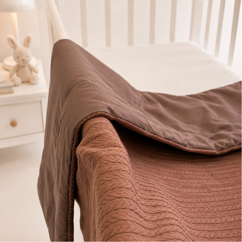 Детский плед №051 Premium Pique Brown - 3