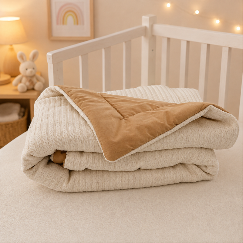 Детский плед №052 Premium Pique Creamy - 4