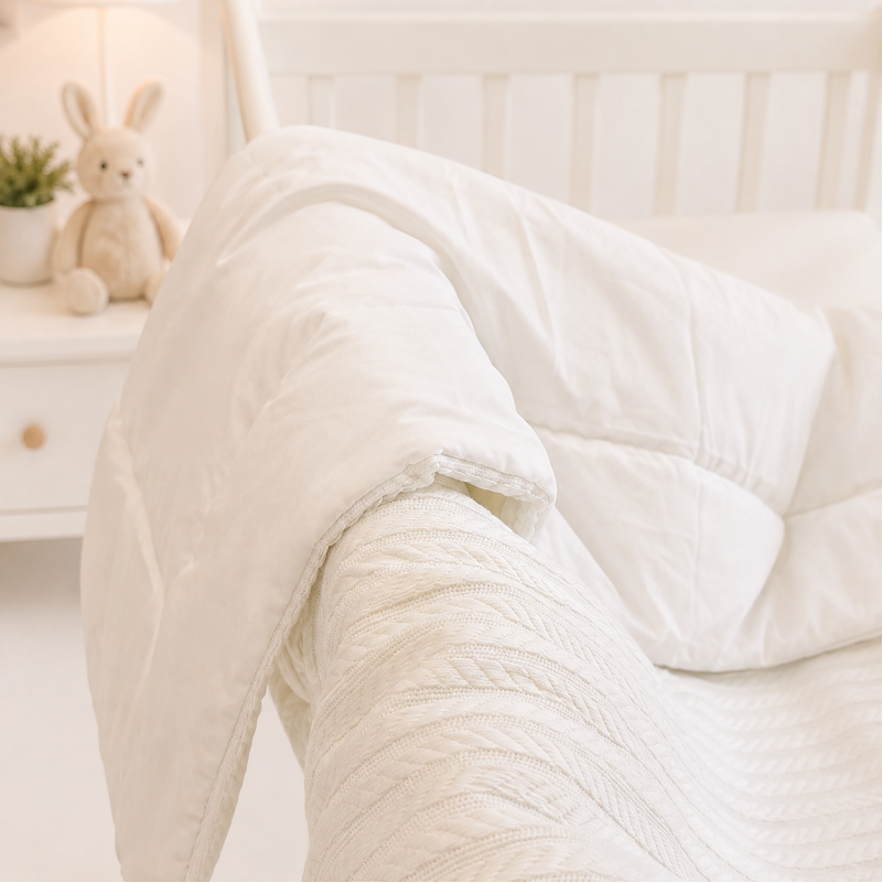 Детский плед №050 Premium Pique White - 3