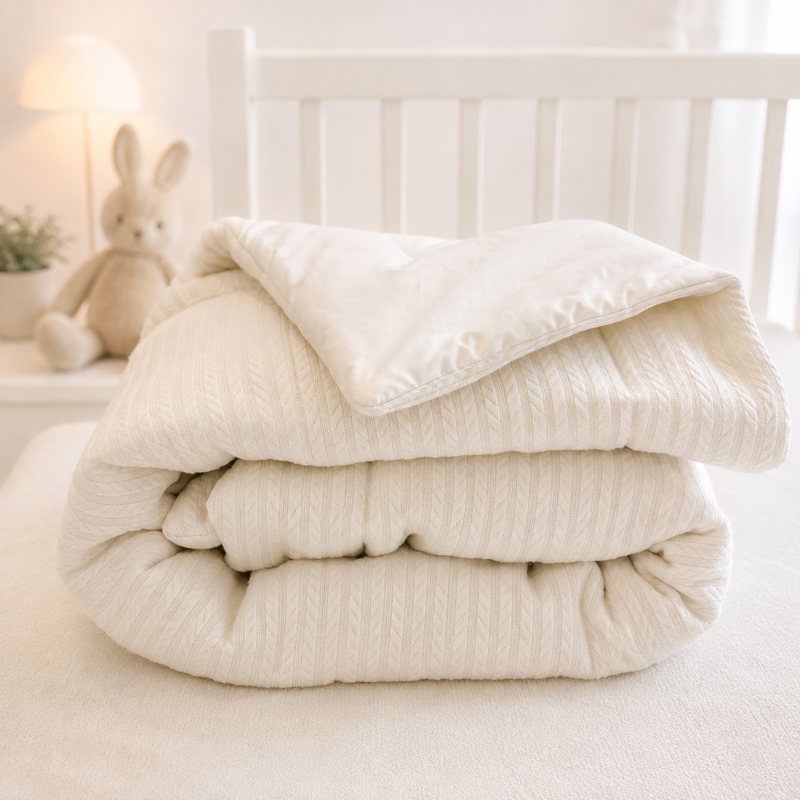 Детский плед №050 Premium Pique White - 4