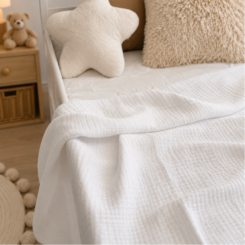 Детский плед №001 Pure Muslin White - 3