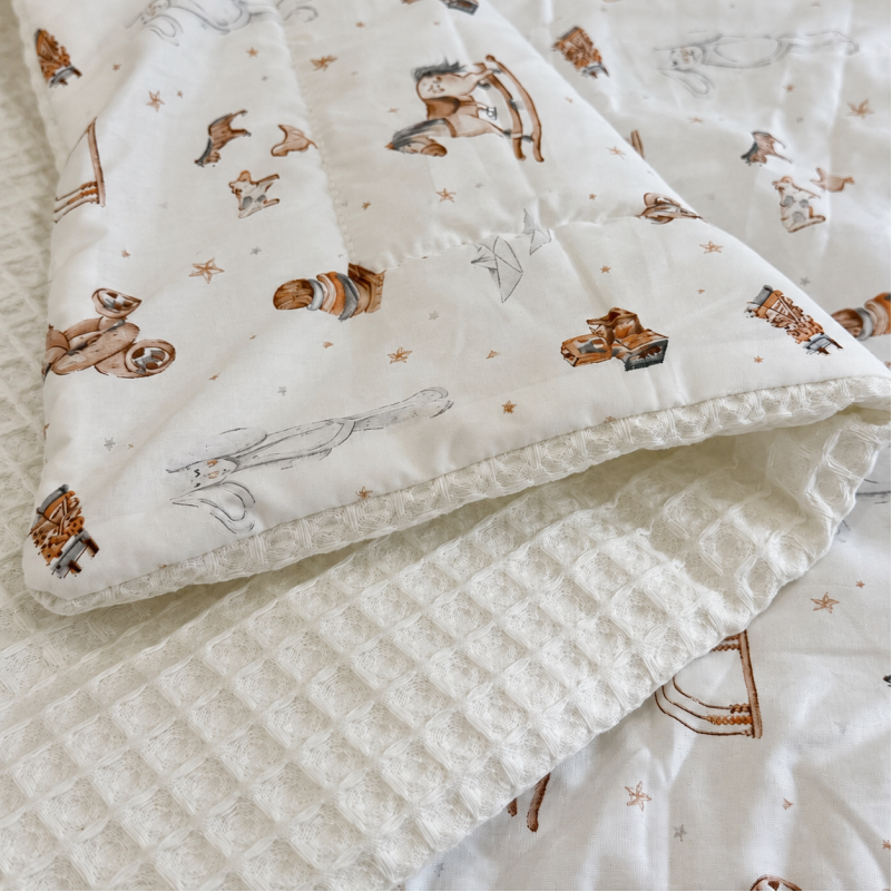 Детский плед №030 Silky Waffle 22-1422 Warm toys - 1