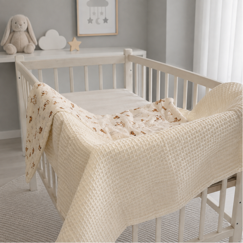Детский плед №030 Silky Waffle 22-1422 Warm toys - 2
