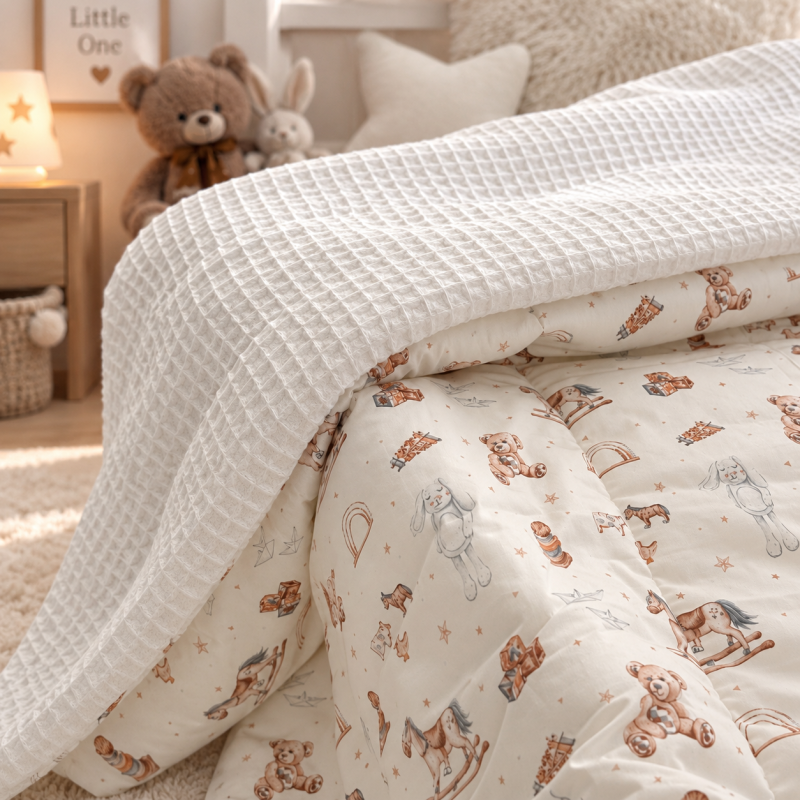 Детский плед №030 Silky Waffle 22-1422 Warm toys Фото - 9