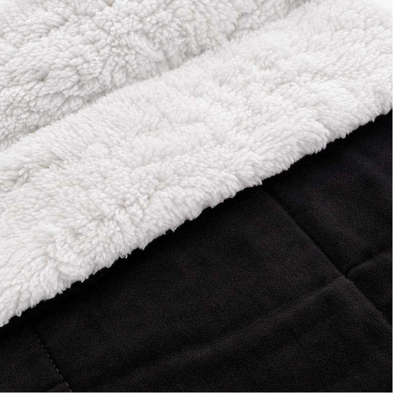 Детский плед №076 Teddy Flannel 002 Black Фото - 10