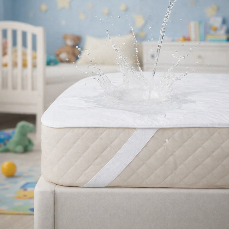 Наматрасник Kids Time №296 Silk  двусторонний (непромокаемый с резинкой по углам) Фото - 6