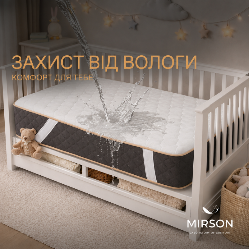 Наматрасник Kids Time № 983 Natural Line Стандарт Тенсель (Modal) (водонепроницаемый с резинкой по углах)      