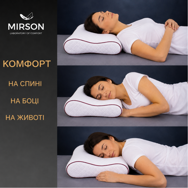 Подушка ортопедическая (стружка Memory) №4229 Steep Line Jojo 58*40*10,5 см - 4