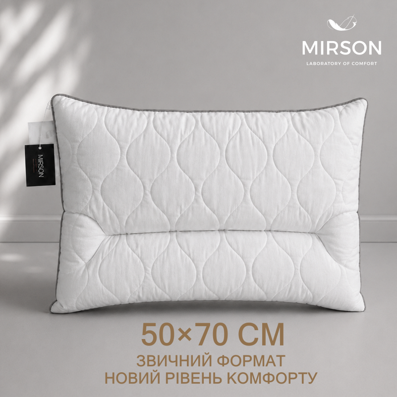 Подушка ортопедична DeLuxe Eco-Soft Silver №565