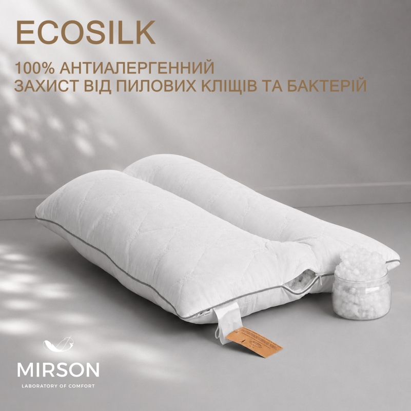 Подушка ортопедична №148 Premium Eco Silver (СЕРЕДНЯ) - 3