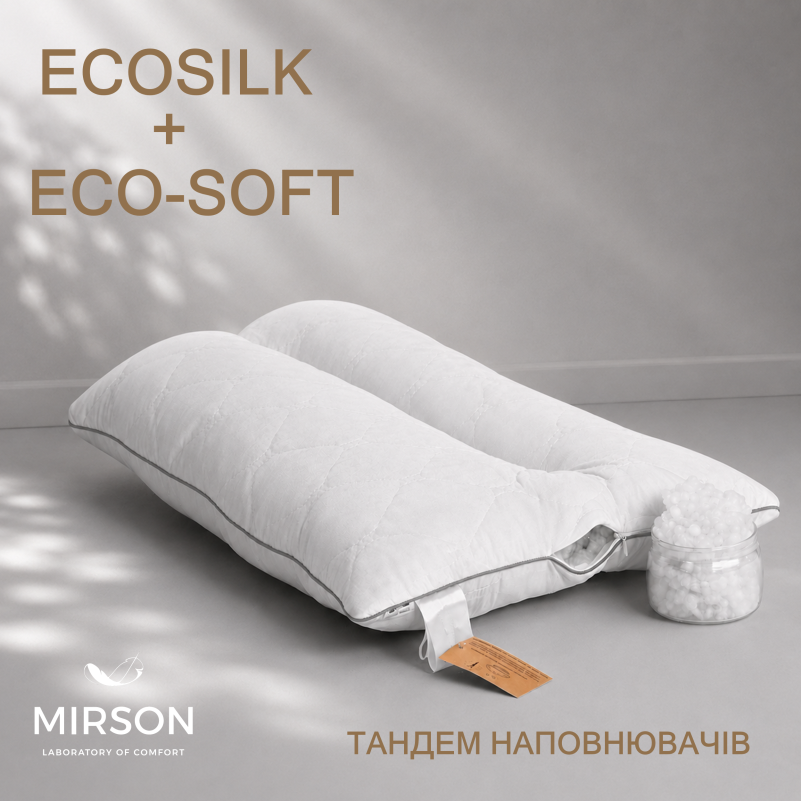 Подушка ортопедична DeLuxe Eco-Soft Silver №565 - 3
