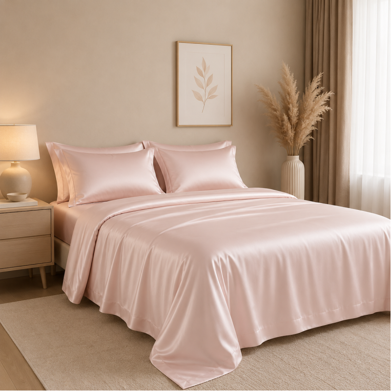 Комплект постільної білизни Tencel Lumi pink - 1