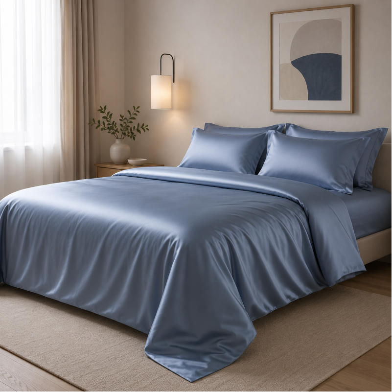 Комплект постельного белья Tencel Lumi blue - 1