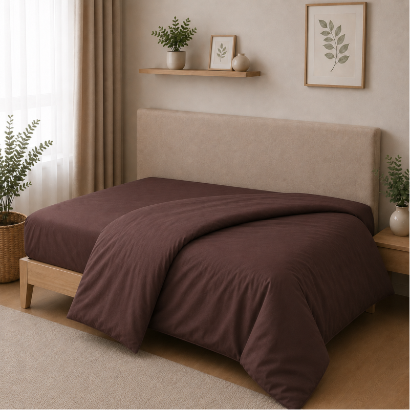 Комплект постельного белья JUNIOR Satin Premium 0210 Cacao Active Фото - 7
