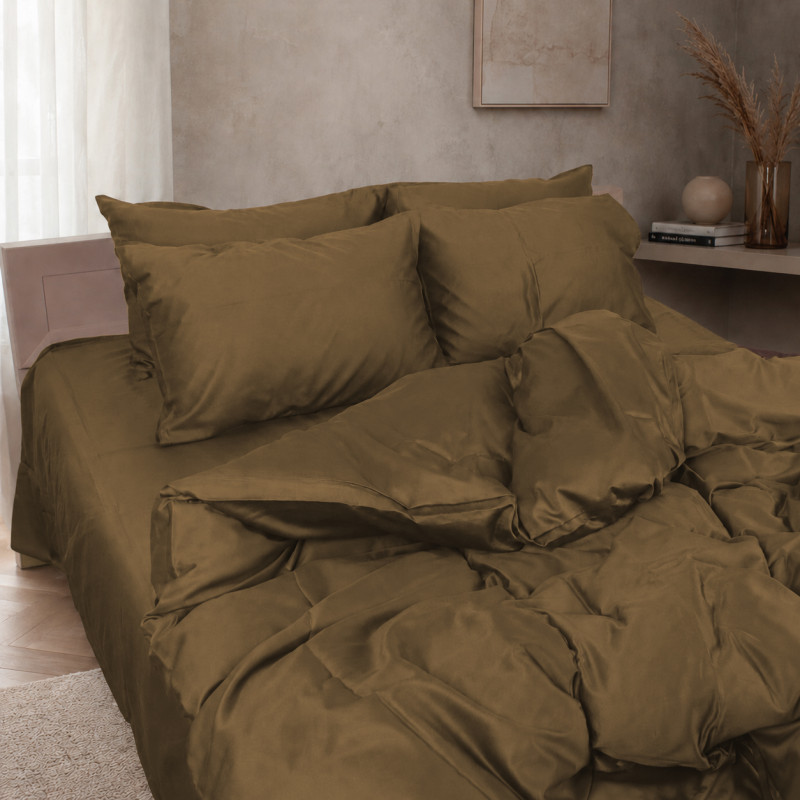 Простирадло на гумці Бязь 11-0004 Light cacao 11-0004 Light cacao