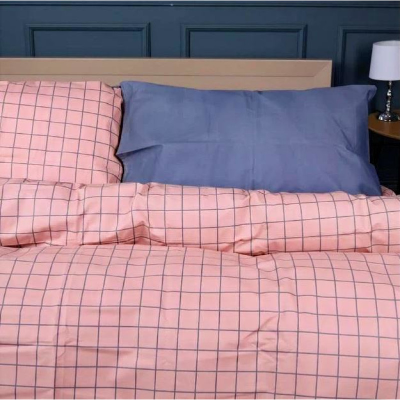Комплект постільної білизни Ranforce Elite 17-0731 Pink & Gray Plaid - 2