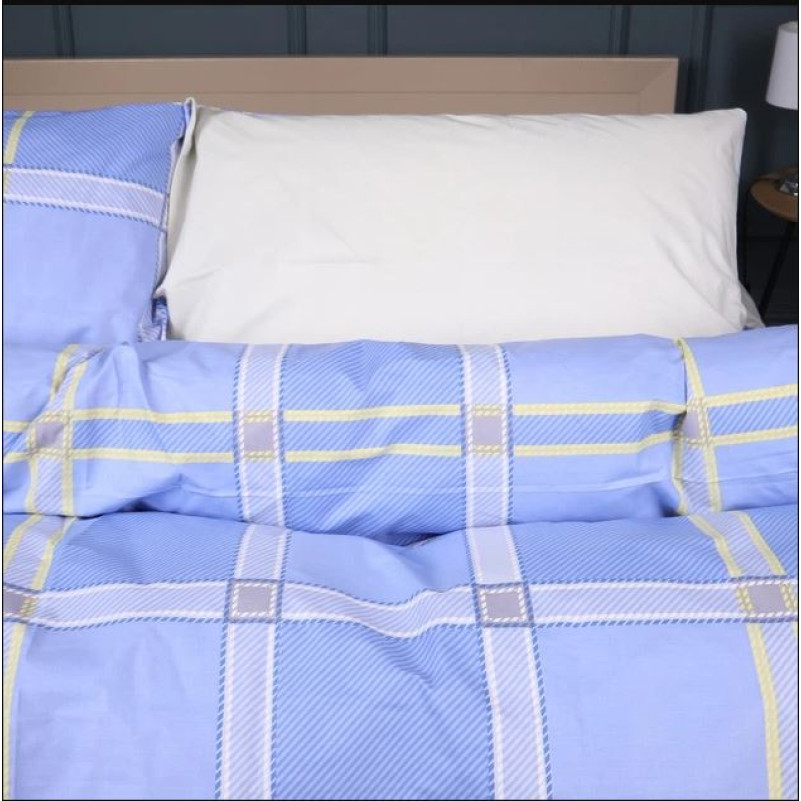 Простынь  Ranforce Elite 17-0766 Checkered blue - 1