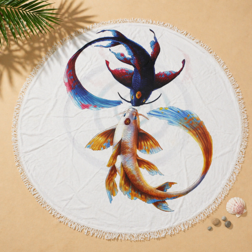 Пляжное полотенце №5071 Summer Time Fish