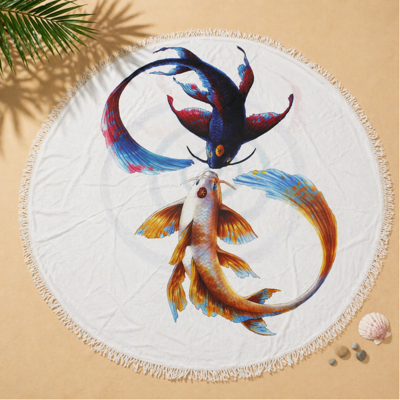 Пляжное полотенце №5071 Summer Time Fish