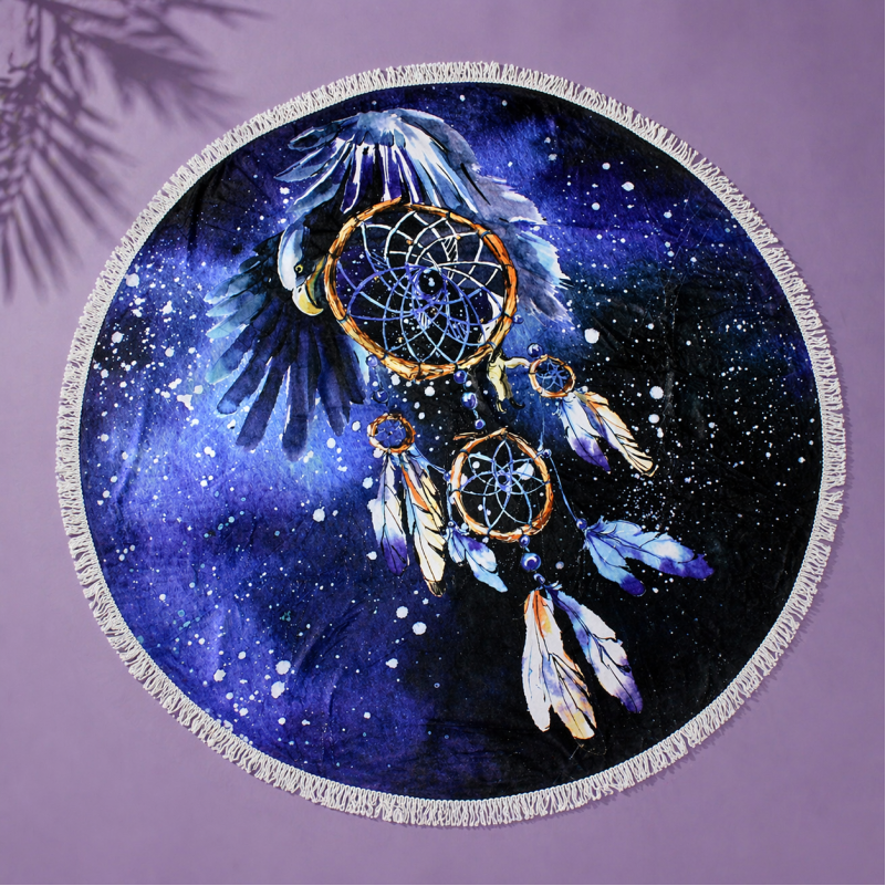 Пляжное полотенце №5072 Summer Time Dark Dream catcher