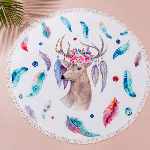 Пляжное полотенце №5050 Summer Time Fallow-deer