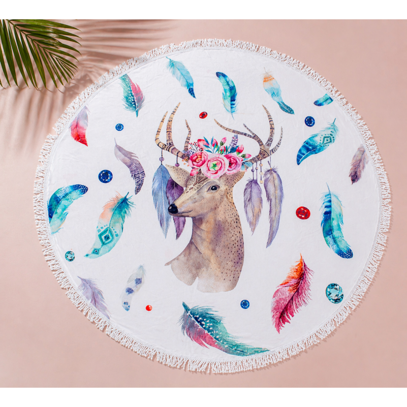 Пляжное полотенце №5050 Summer Time Fallow-deer