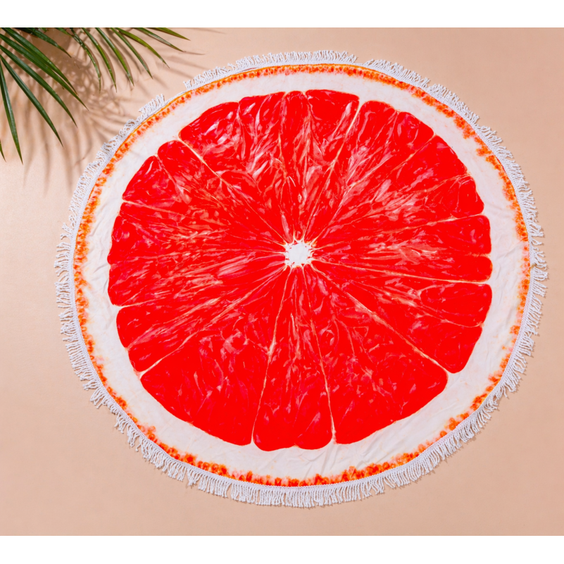 Пляжное полотенце №5056 Summer Time Grapefruit