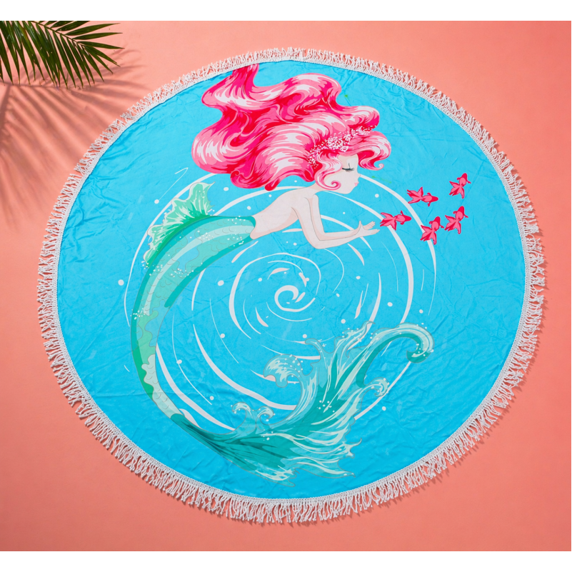 Пляжное полотенце №5058 Summer Time Mermaid