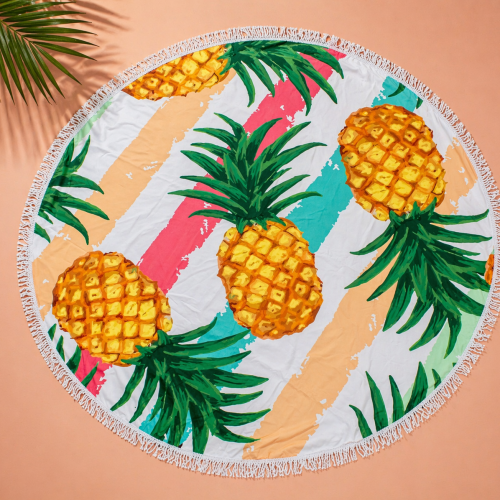 Пляжное полотенце №5060 Summer Time Pineapple