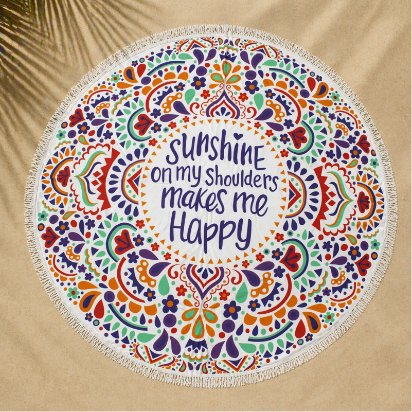 Пляжное полотенце №5073 Summer Time Sunshine