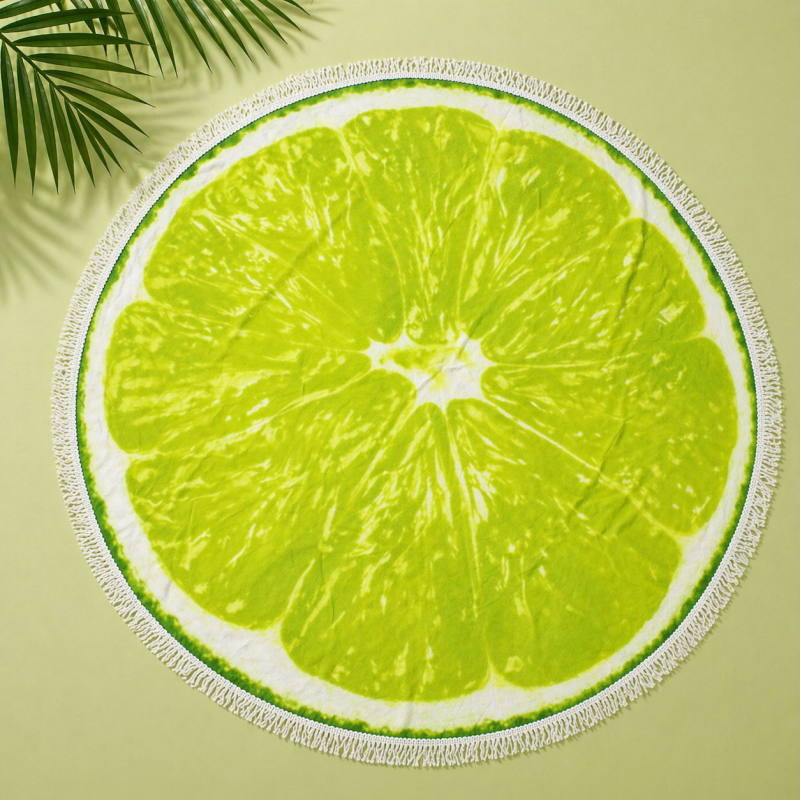 Пляжное полотенце №5067 Summer Time Lime