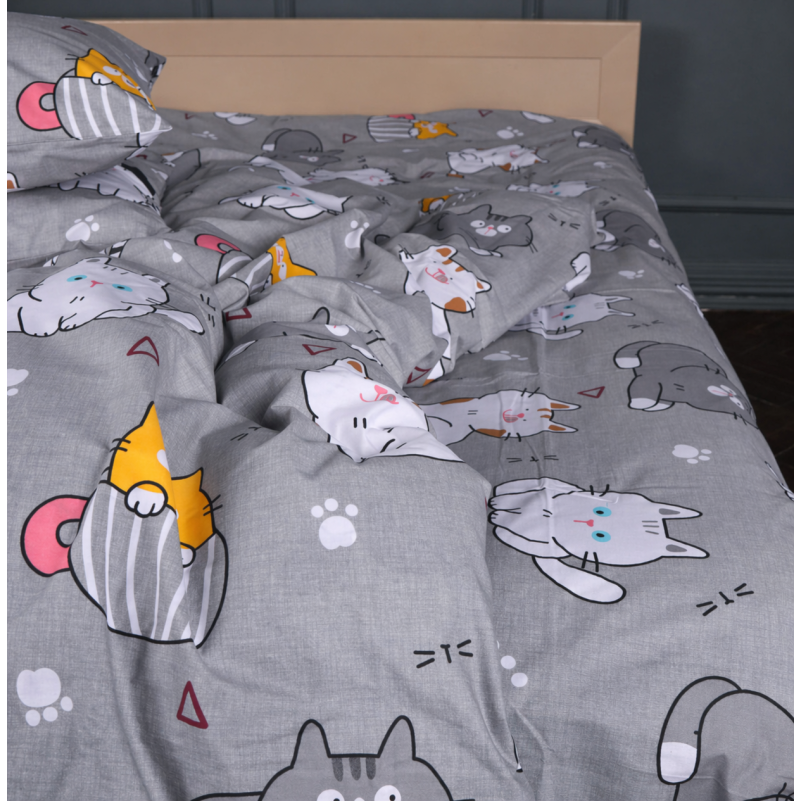 Наволочка Бязь 17-0665 Cream Kittens - 3