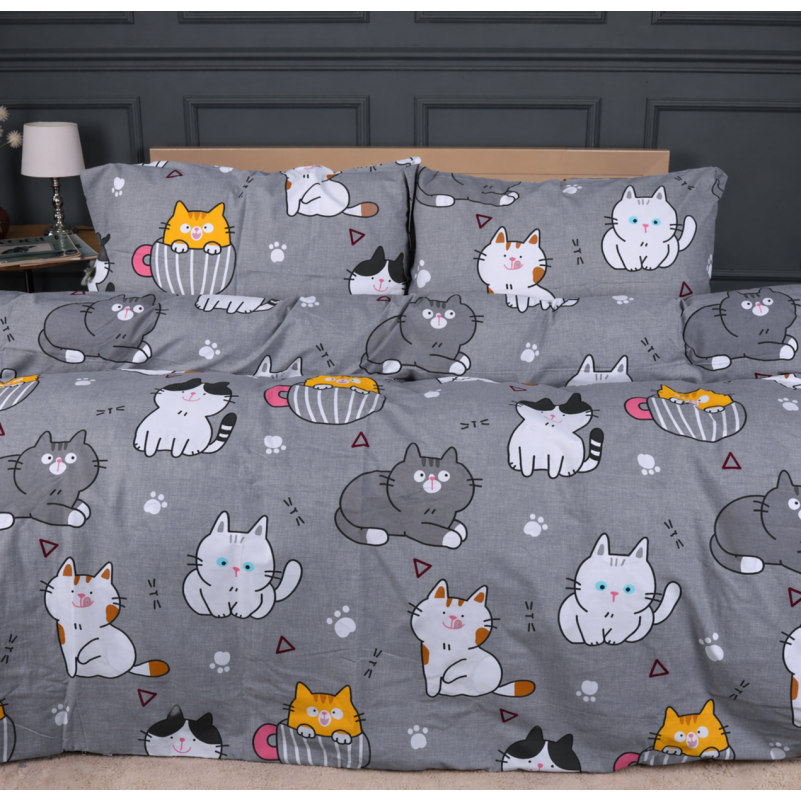 Комплект постільної білизни Ranforce Elite 17-0665 Cream Kittens