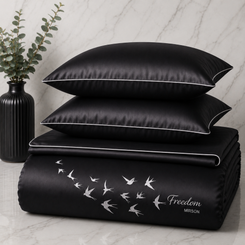 Пододеяльник Сатин 0055 Black Pearl "Freedom"