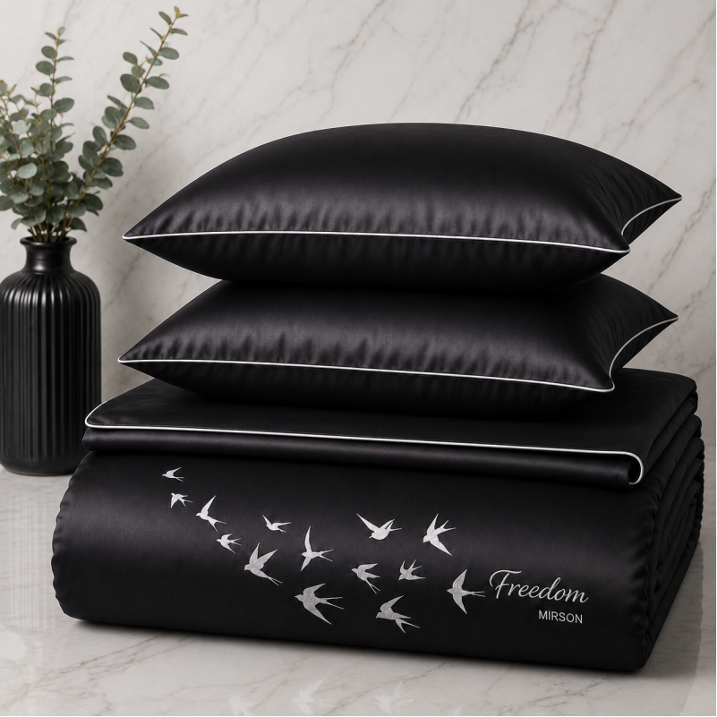 Пододеяльник Сатин 0055 Black Pearl "Freedom"