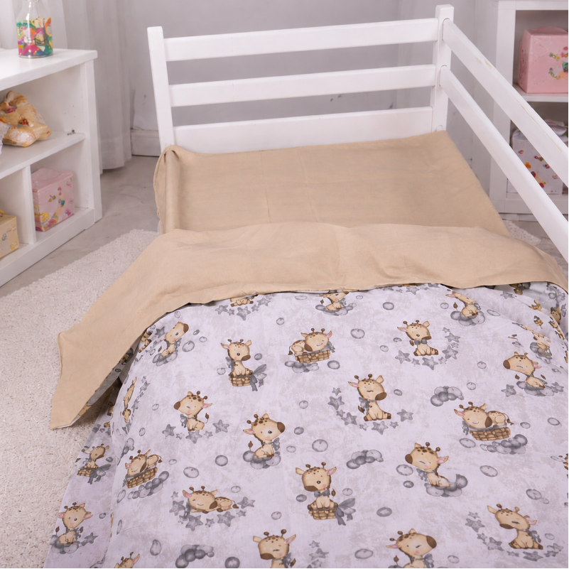 Простынь Ranforce Elite 17-0922 Tiny Giraffes gray - 2