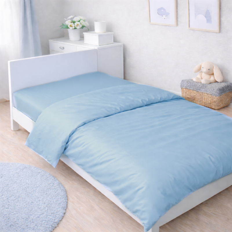 Комплект постельного белья Сатин JUNIOR 0845 Blue Wave - 6