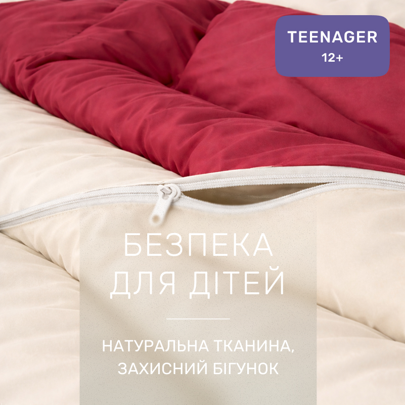 Комплект постельного белья Сатин TEENAGER 0847 + 0840 Ruby - 2