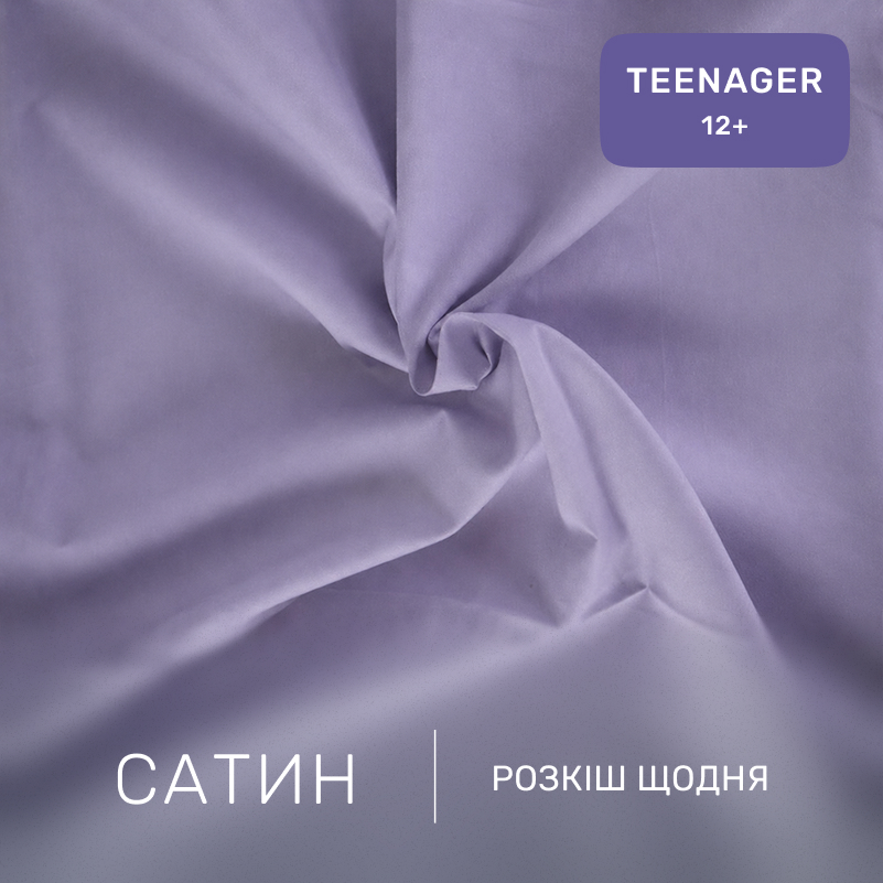Комплект постельного белья Сатин TEENAGER Satin Light Pro 10-004 Gray - 1