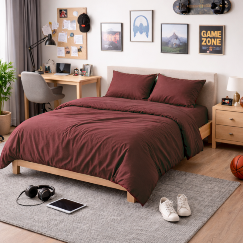 Комплект постельного белья Сатин TEENAGER Satin Light Pro 10-021 Brick red